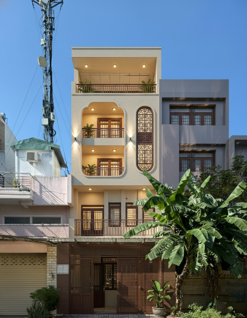 Mặt tiền phong cách Đông Dương