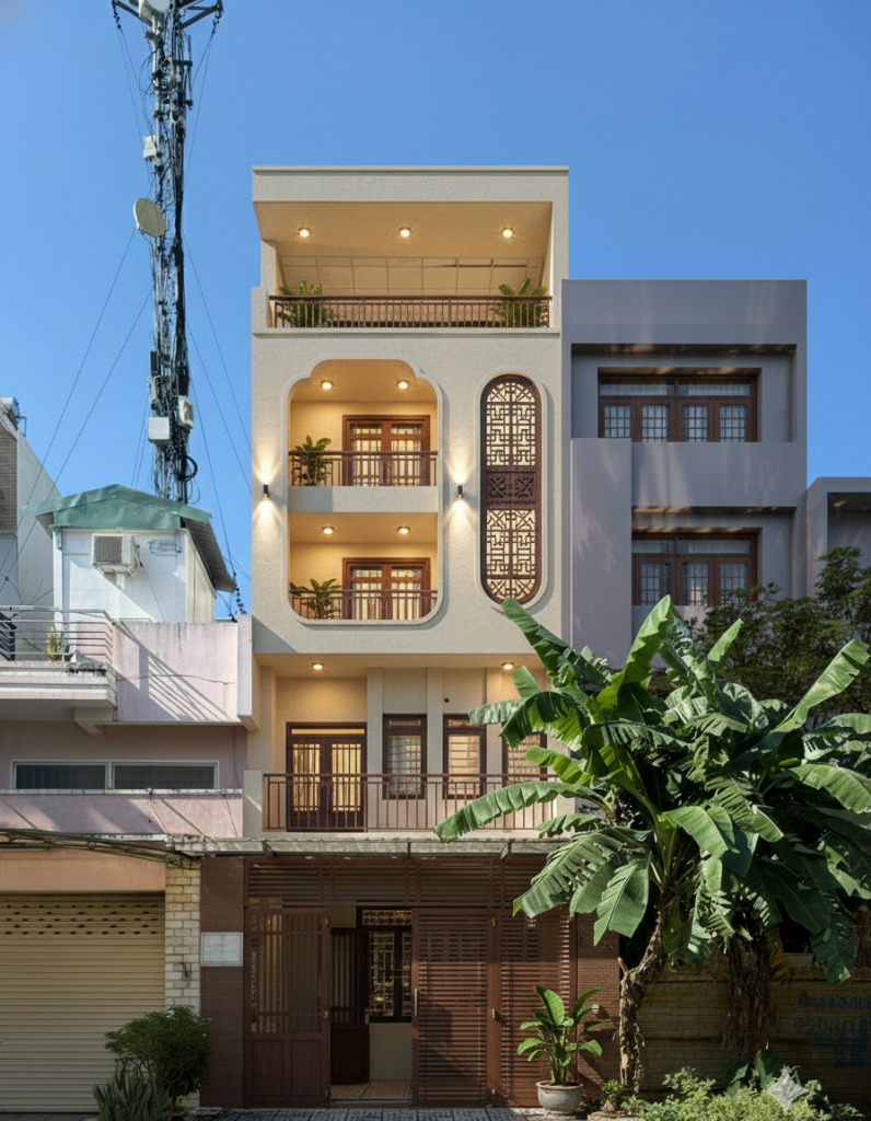 Mặt tiền phong cách Đông Dương