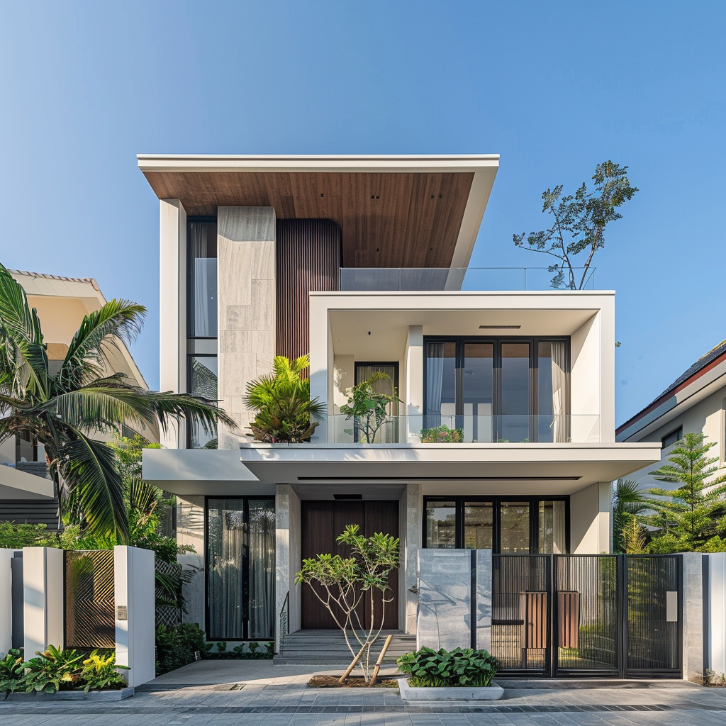 Mặt tiền nhà phố Hiện đại