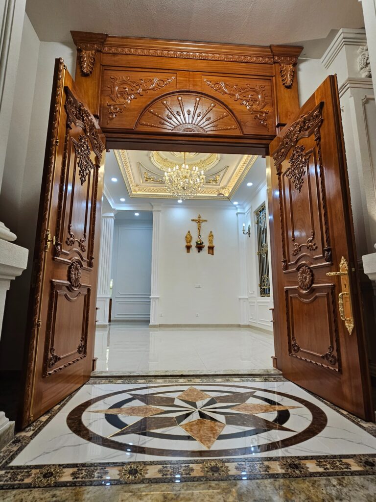 Thi công biệt thự tân cổ điển với không gian nội thất sang trọng và đồng bộ