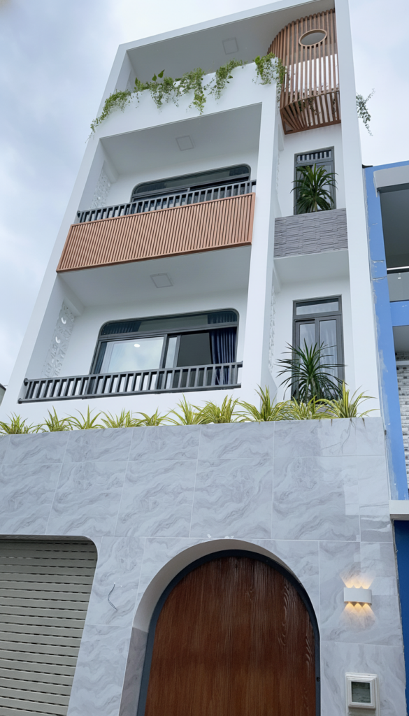 Thi công nhà phố 4 tầng - Nhà chị Linh, Gò Vấp