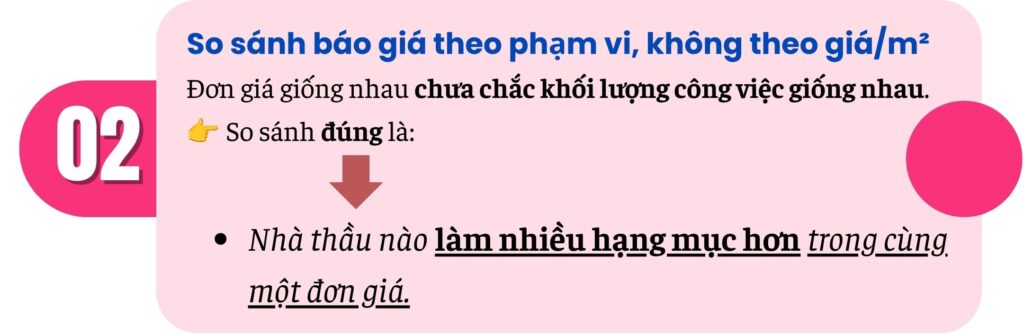 Cách tránh rơi vào “bẫy đơn giá phần thô thấp”