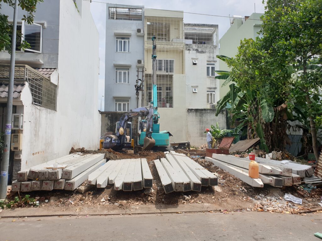 Xây dựng nhà phố trọn gói khảo sát hiện trạng trước khi khởi công