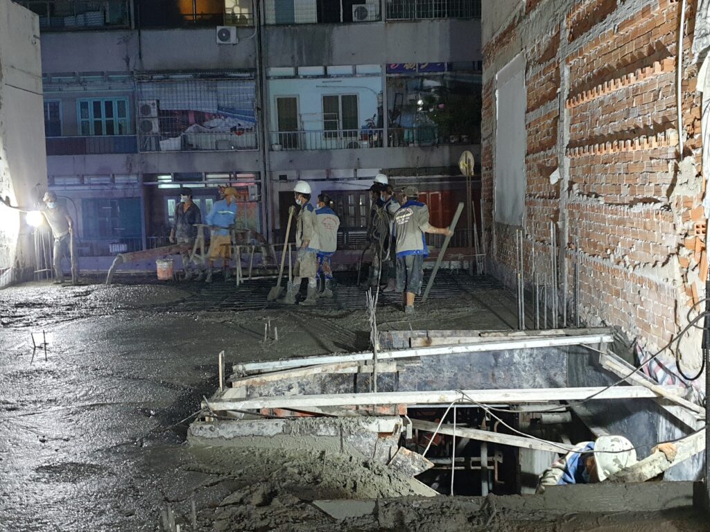 Đổ bê tông sàn