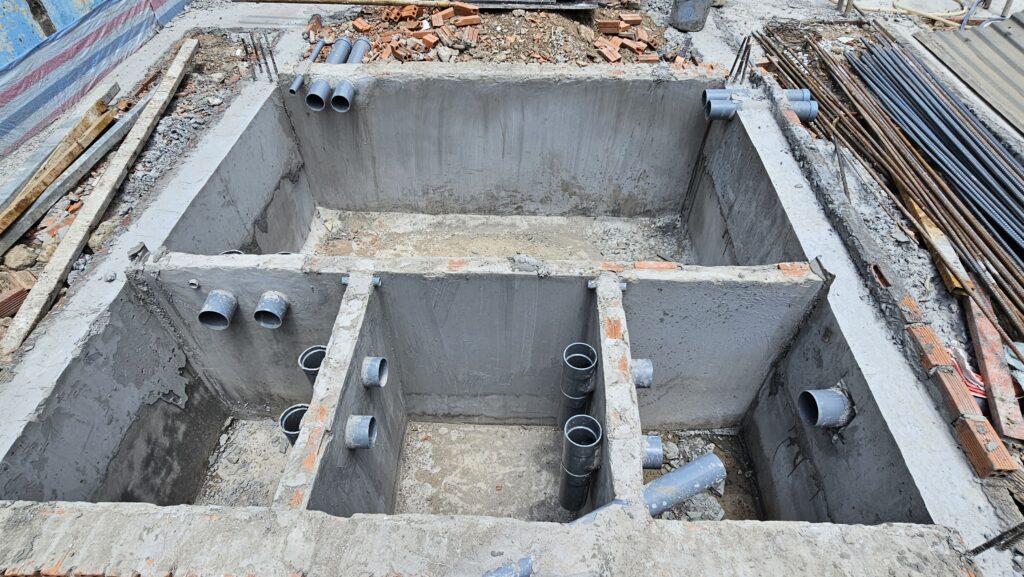 Thi công hầm tự hoại