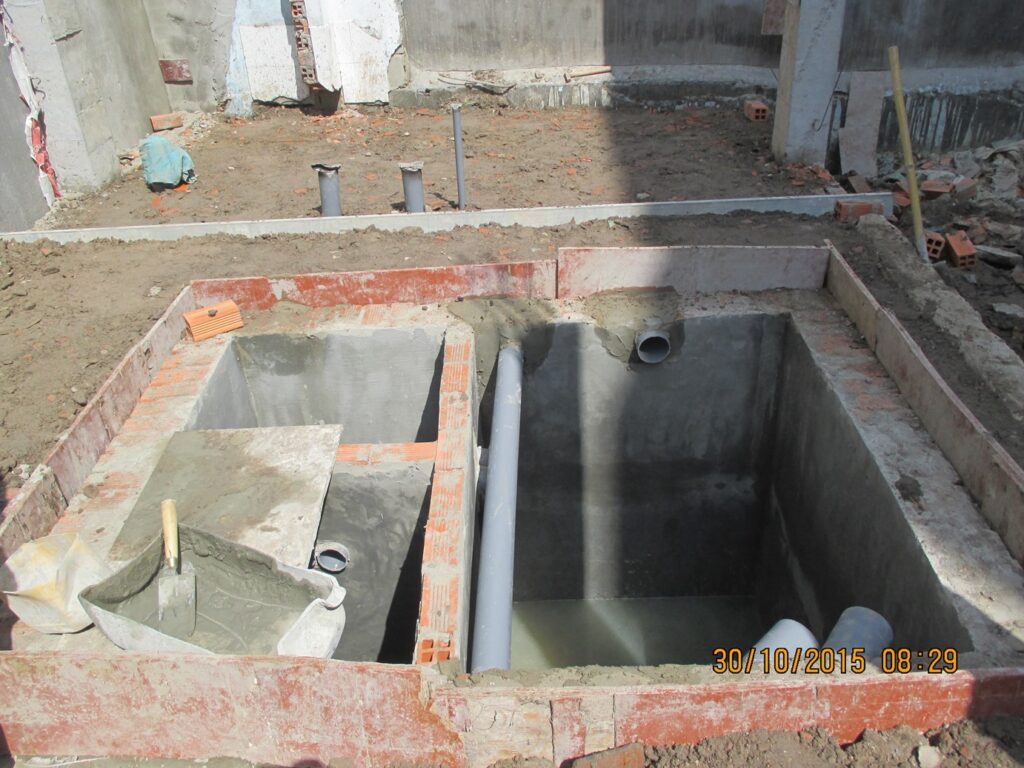 Thi công hầm tự hoại