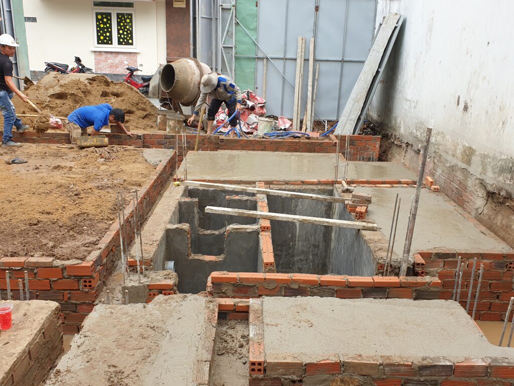 Thi công hầm tự hoại