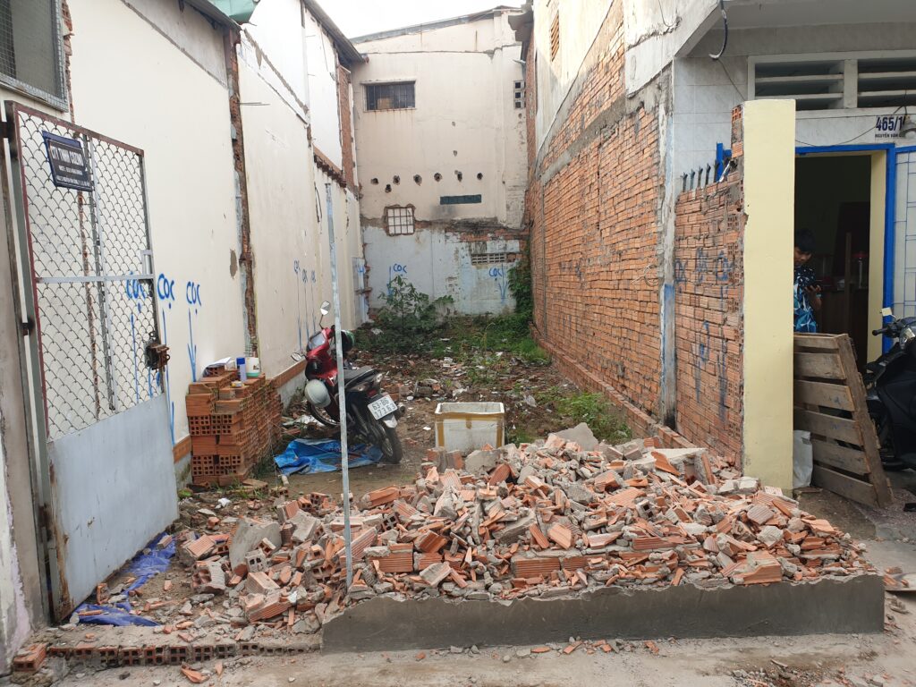 Mặt bằng hiện trạng nhà anh Phúc