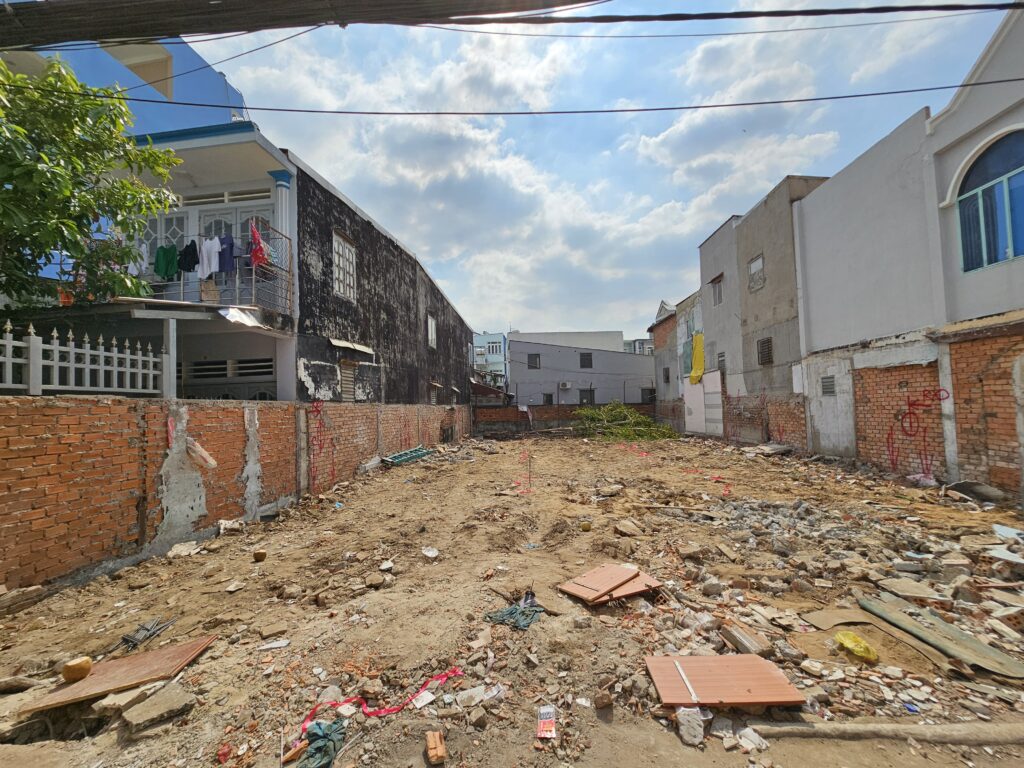 Mặt bằng hiện trạng nhà chị Ly -Quận 8