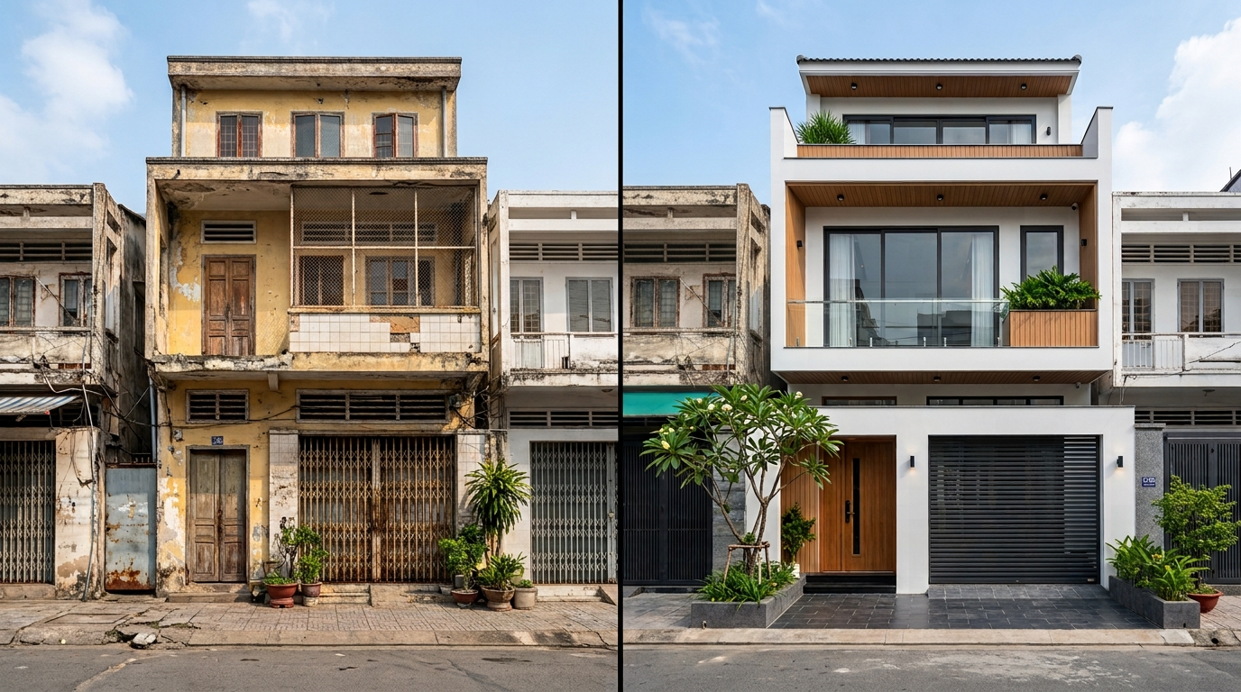 Khi nào nên sửa nhà, khi nào nên xây mới?