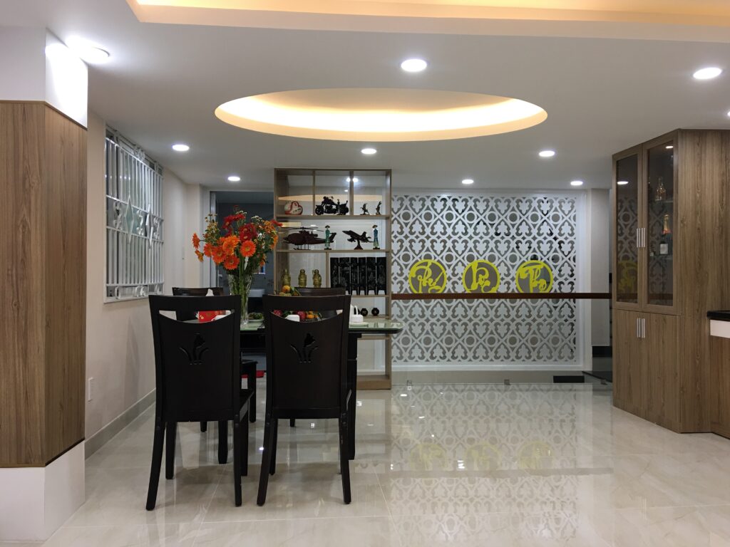 Khu vực ăn kết nối với bếp
