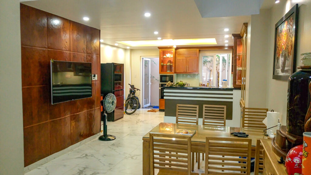 Xây nhà trọn gói không gian phòng ăn tiện nghi