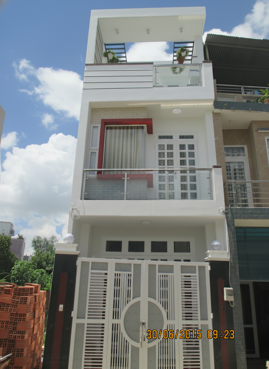 Bàn giao mặt tiền nhà phố hiện đại