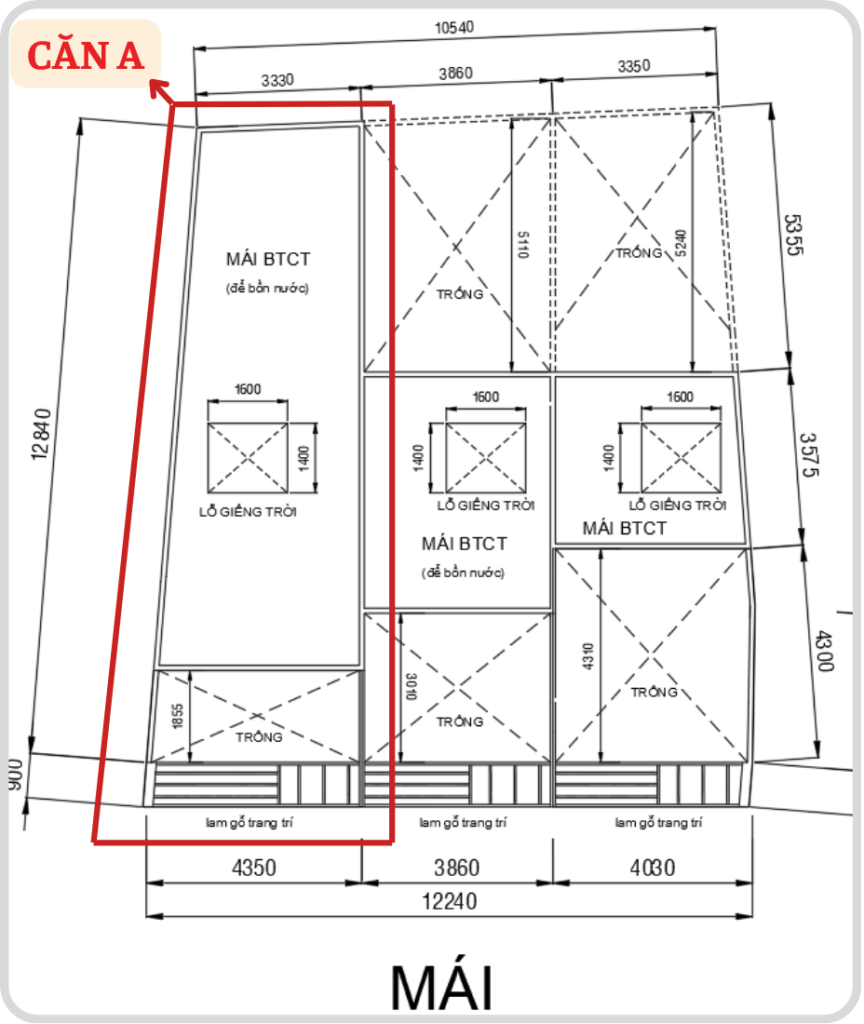 Minh họa phương pháp bóc tách và tính toán chi phí hoàn thiện