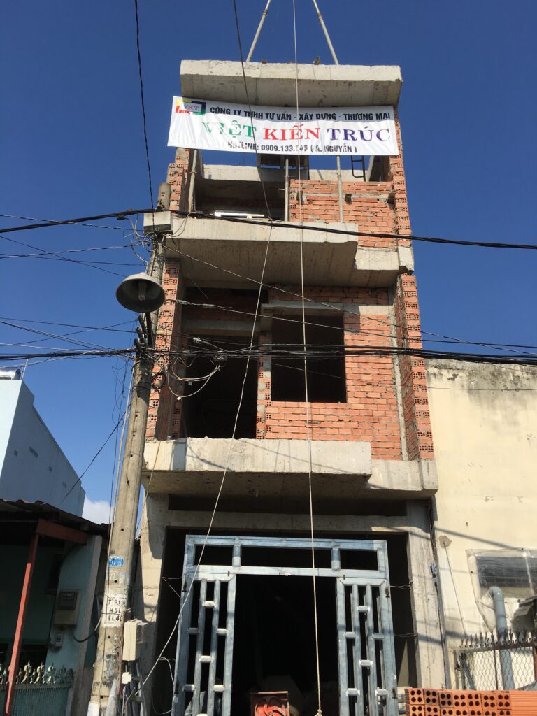 Quy trình thi công công trình nhà phố trọn gói - Nhà chị Huyền