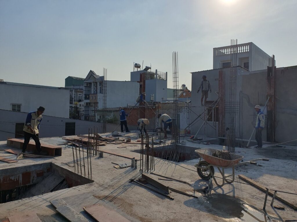 Sàn hoàn thiện phần thô tầng 2