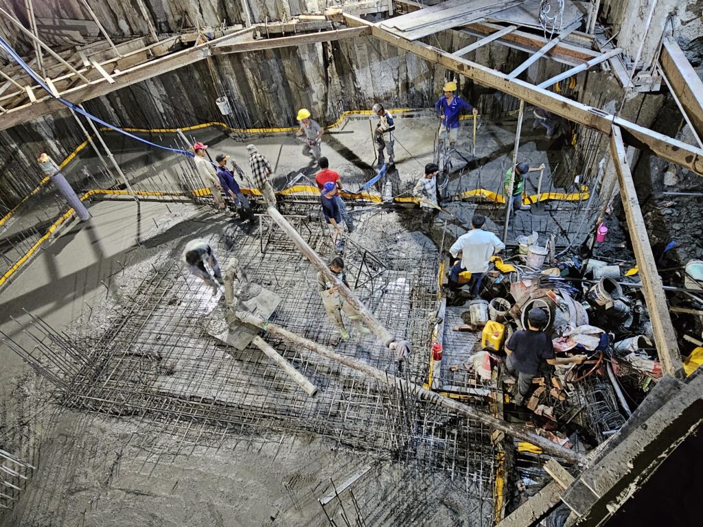 Băng cản nước waterstop sàn hầm