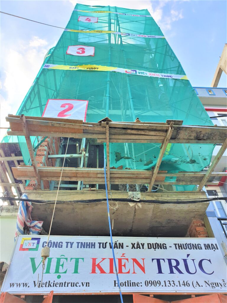 Bao che công trình nhà anh Cao