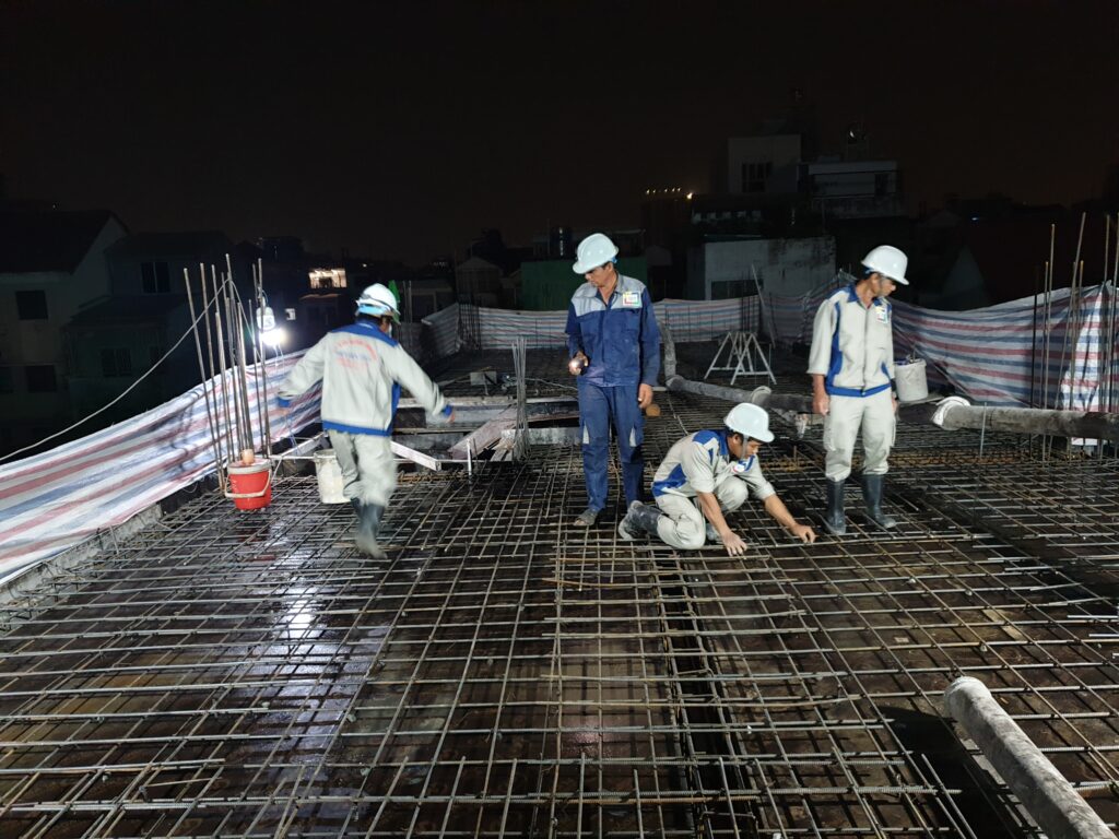 Đổ bê tông sàn