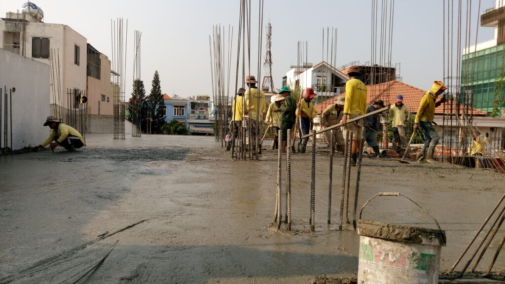 Đổ bê tông sàn