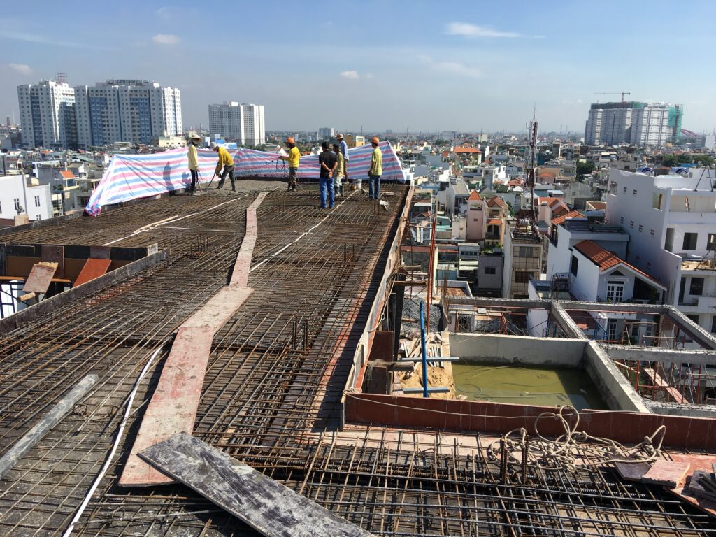 Đổ bê tông sàn