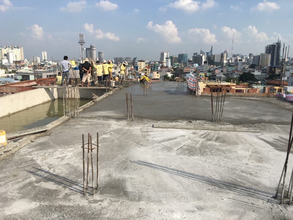 Đổ bê tông sàn