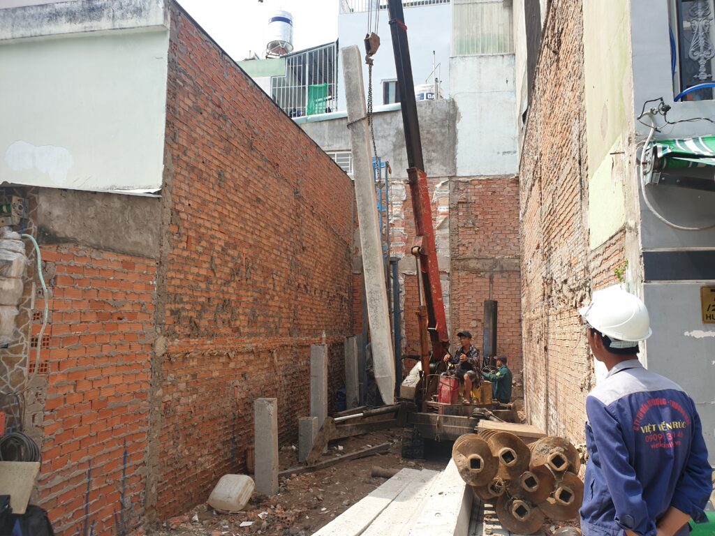Thi công ép cọc