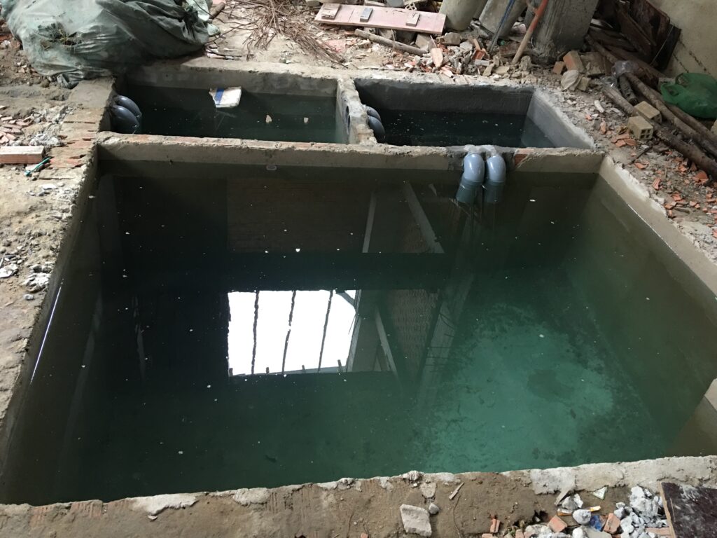 Thi công hầm tự hoại