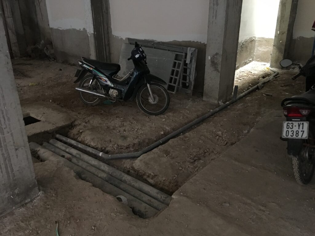 Hệ thống điện nước âm trệt