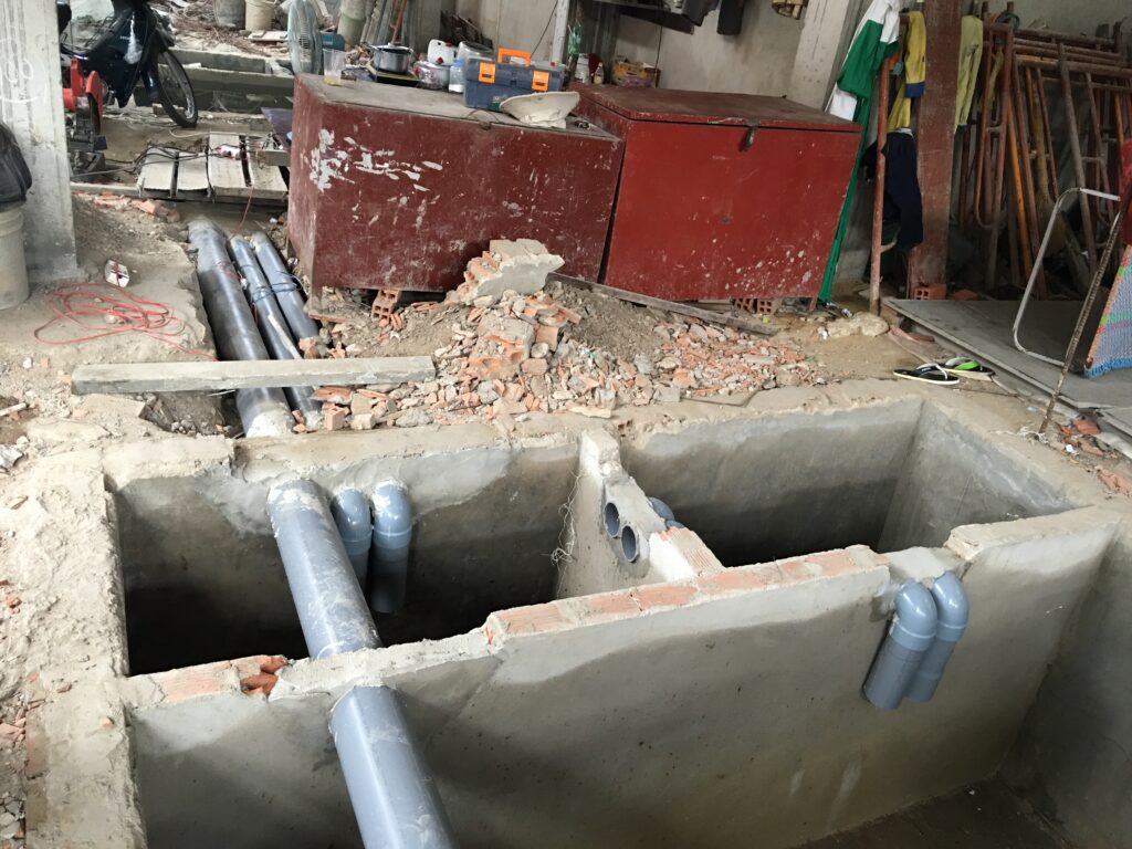 Hệ thống điện nước âm trệt