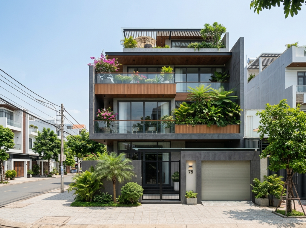 Kiến trúc xanh cho nhà phố hiện đại