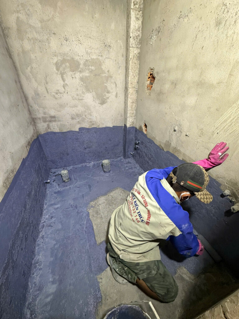 Lăn kova chống thấm nhà vệ sinh