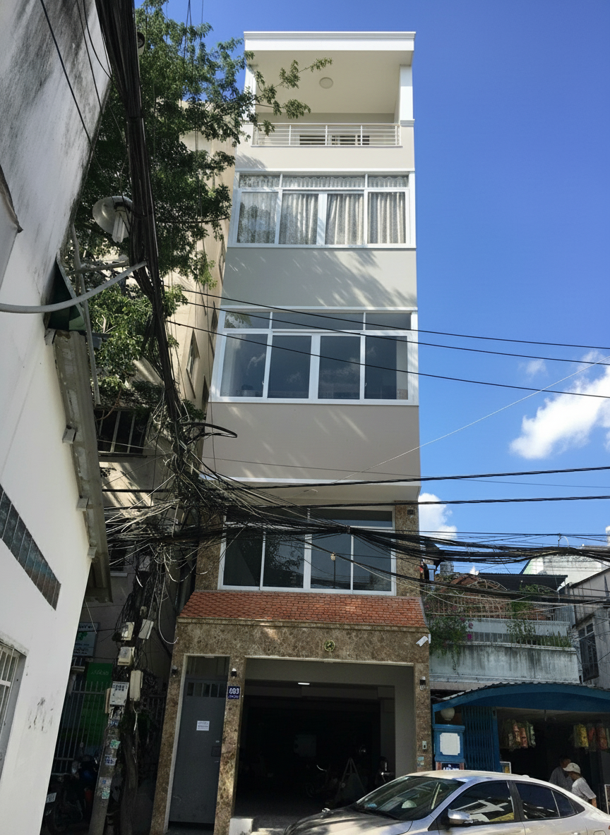 Mặt tiền nhà cô Thu