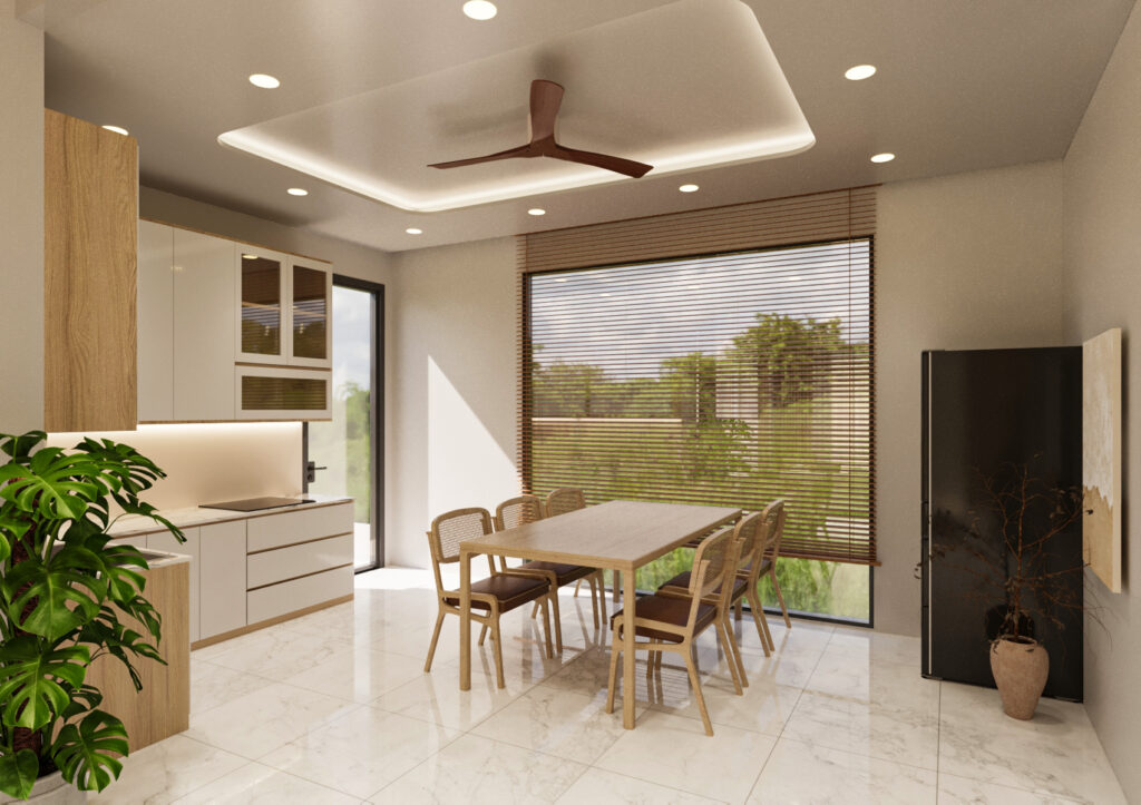 Khu bếp và phòng ăn tiện nghi