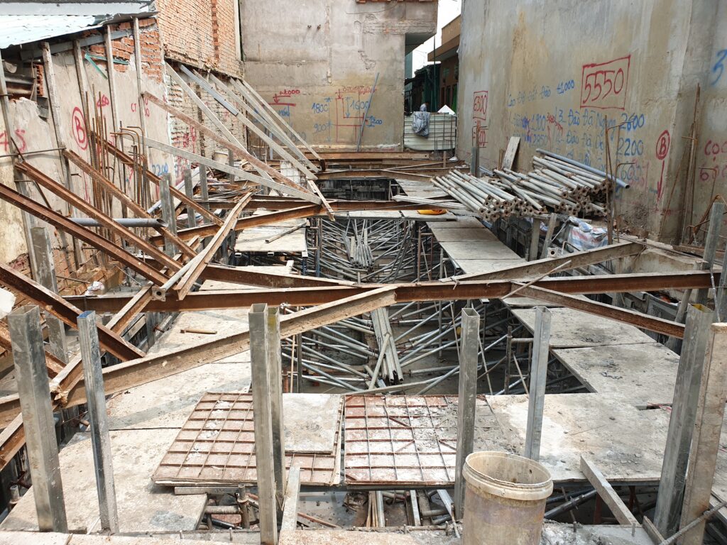 Thi công chống văng