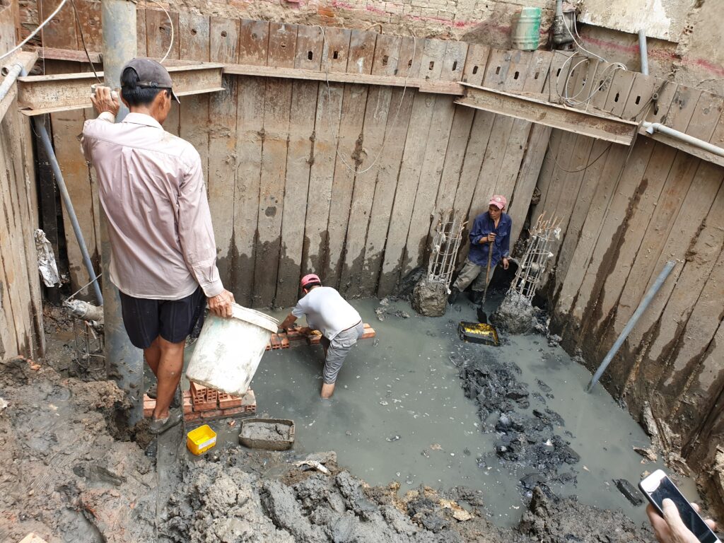Thi công móng cọc