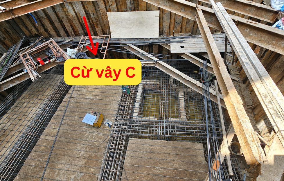Cừ 4-4,5 mét giằng 1 lớp I