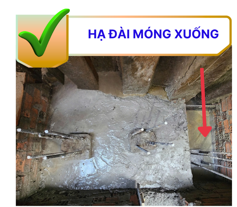 Hạ đài móng