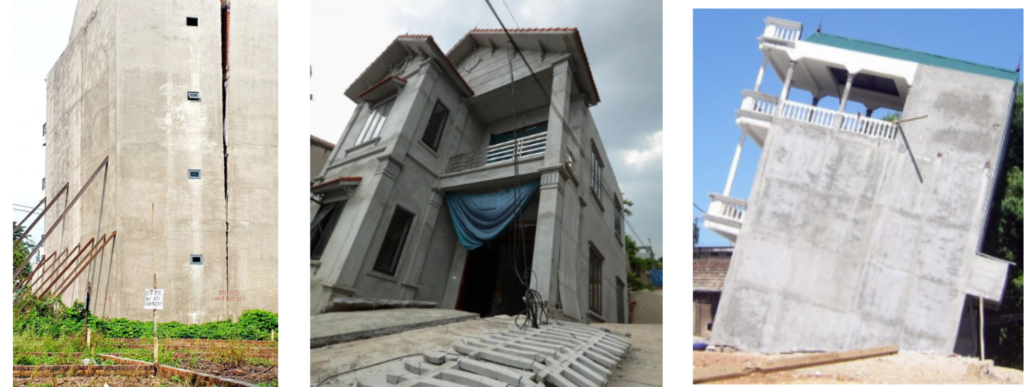 Những vấn đề có thể xảy ra khi nền đất không đủ khả năng chịu lực