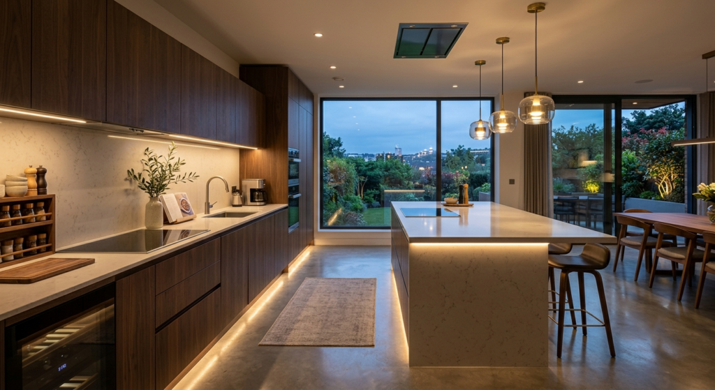 Chiếu sáng trong thiết kế nhà bếp