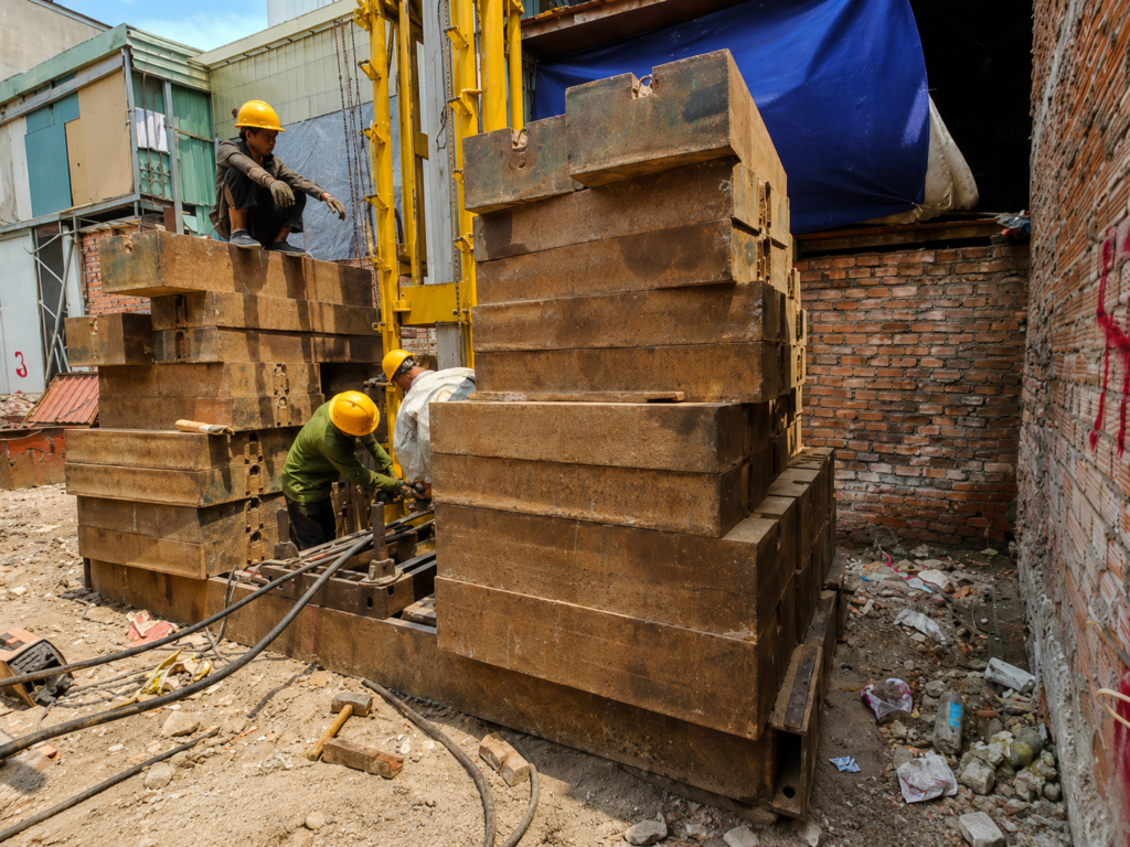 Tính tải ép cọc thực tế
