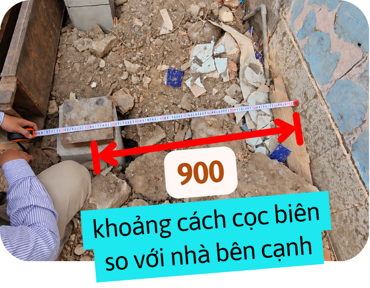 Thực tế cọc đang bị ép sai