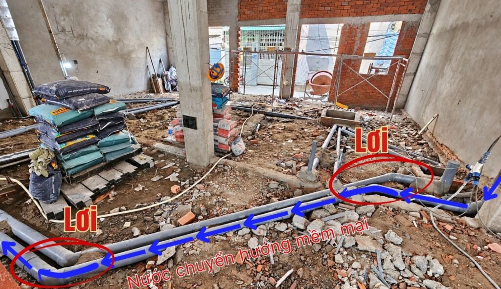 Lợi ích khi đi lơi đường ống thoát nước