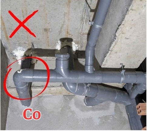 Nguyên nhân gây tắc nghẽn khi sử dụng co 90° không hợp lý