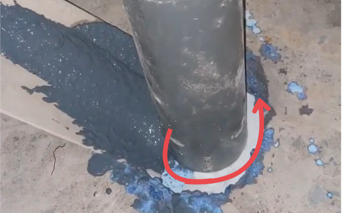 Xử lý cổ ống thoát sàn