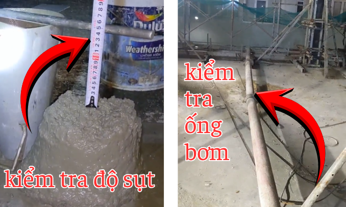 Kiểm tra trước khi đổ bê tông
