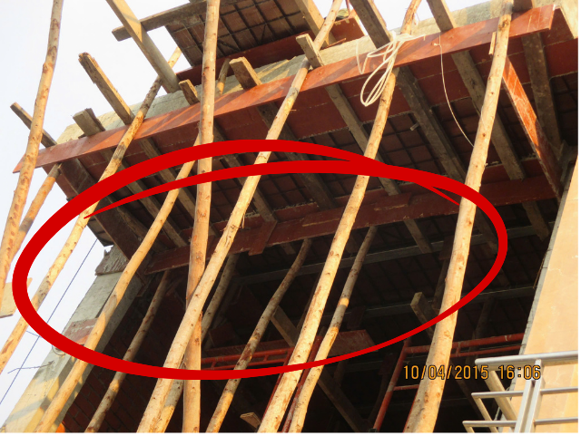 Hệ chống lắp sai biện pháp → mất ổn định